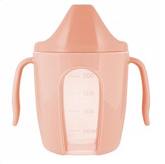 Поильник детский Lalababy Follow Me персиковая карамель